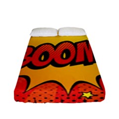 Explosion Boom Pop Art Style Fitted Sheet (full/ Double Size) by Wegoenart