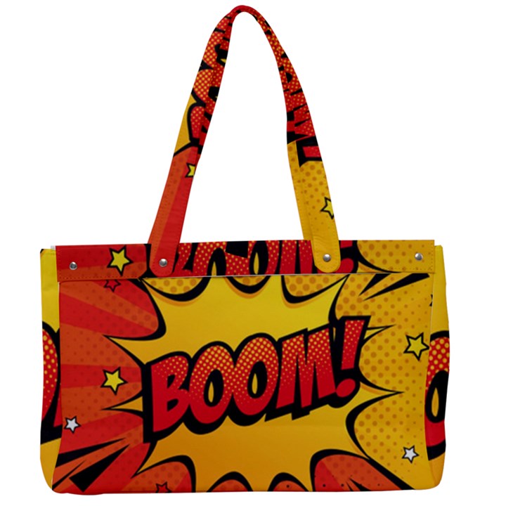 Explosion Boom Pop Art Style Canvas Work Bag