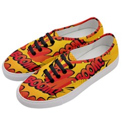 Explosion Boom Pop Art Style Women s Classic Low Top Sneakers by Wegoenart