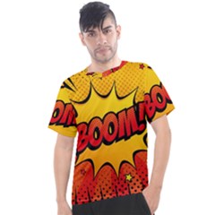 Explosion Boom Pop Art Style Men s Sport Top by Wegoenart