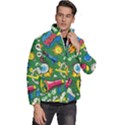 Pop Art Colorful Seamless Pattern Men s Puffer Bubble Jacket Coat View3