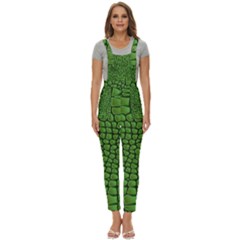 Seamless Pattern Crocodile Leather Women s Pinafore Overalls Jumpsuit by Wegoenart