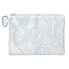 Abstract Colorful Topographic Map Design Vector Canvas Cosmetic Bag (xl) by Wegoenart