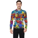 Graffiti Characters Seamless Pattern Men s Long Sleeve Rash Guard View1