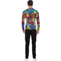 Graffiti Characters Seamless Pattern Men s Long Sleeve Rash Guard View2