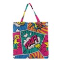 Comic Colorful Seamless Pattern Grocery Tote Bag View1