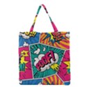 Comic Colorful Seamless Pattern Grocery Tote Bag View2