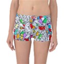 Graffit Characters Seamless Pattern Art Reversible Boyleg Bikini Bottoms View3