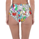 Graffit Characters Seamless Pattern Art Reversible High-Waist Bikini Bottoms View4