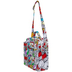 Graffit Characters Seamless Pattern Art Crossbody Day Bag