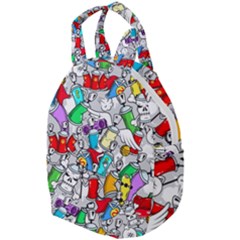 Graffit Characters Seamless Pattern Art Travel Backpacks