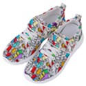 Graffit Characters Seamless Pattern Art Women s Velcro Strap Shoes View2