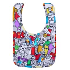 Graffit Characters Seamless Pattern Art Baby Bib