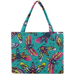 Vintage Colorful Insects Seamless Pattern Mini Tote Bag