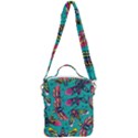 Vintage Colorful Insects Seamless Pattern Crossbody Day Bag View3