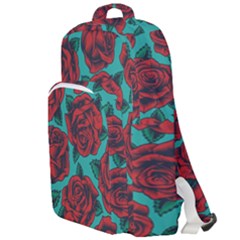 Vintage Floral Colorful Seamless Pattern Double Compartment Backpack