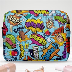 Comic Elements Colorful Seamless Pattern Make Up Pouch (large) by Wegoenart