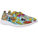 Comic Elements Colorful Seamless Pattern Men s Slip On Sneakers View3