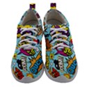 Comic Elements Colorful Seamless Pattern Women Athletic Shoes View1