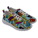 Comic Elements Colorful Seamless Pattern Women Athletic Shoes View3