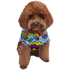 Comic Elements Colorful Seamless Pattern Dog T-shirt by Wegoenart