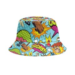 Comic Elements Colorful Seamless Pattern Inside Out Bucket Hat by Wegoenart