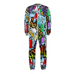 Graffiti Characters Seamless Patterns Onepiece Jumpsuit (kids) by Wegoenart