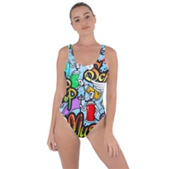 Graffiti Characters Seamless Patterns Bring Sexy Back Swimsuit by Wegoenart