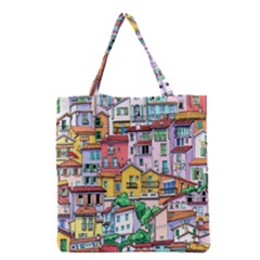 Menton Old Town France Grocery Tote Bag by Wegoenart