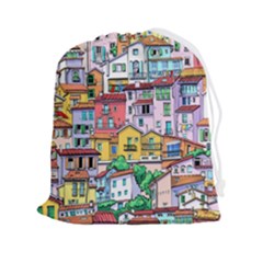 Menton Old Town France Drawstring Pouch (2xl) by Wegoenart