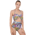 Menton Old Town France Scallop Top Cut Out Swimsuit View1