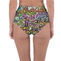 Graffiti Word Seamless Pattern Reversible High-Waist Bikini Bottoms View2