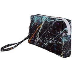 Abstract Colorful Texture Wristlet Pouch Bag (small) by Wegoenart