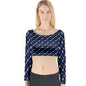 Electric Autumn  Long Sleeve Crop Top View1