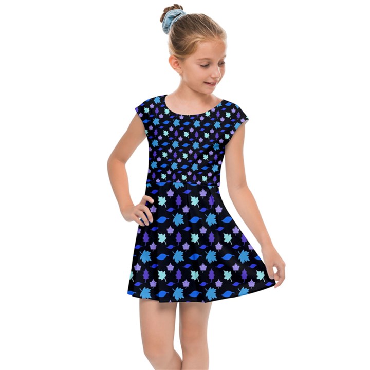 Electric Autumn  Kids  Cap Sleeve Dress