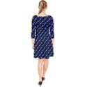 Electric Autumn  Quarter Sleeve Front Wrap Dress View2