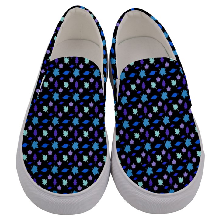 Electric Autumn  Men s Canvas Slip Ons