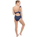 Electric Autumn  Frilly One Shoulder Swimsuit View2