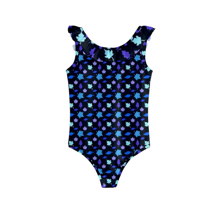 Electric Autumn  Kids  Frill Swimsuit