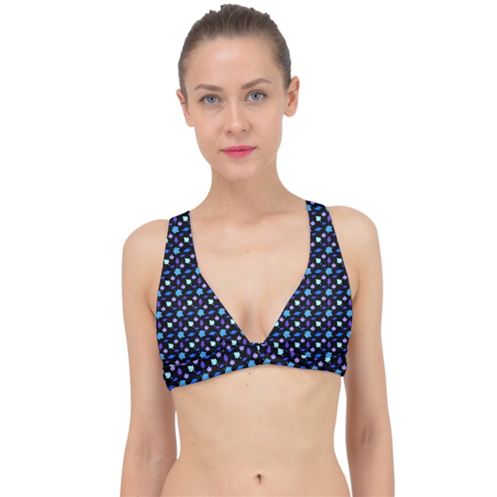 Electric Autumn  Classic Banded Bikini Top