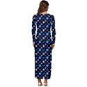 Electric Autumn  Long Sleeve Velour Longline Maxi Dress View4