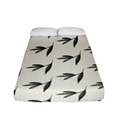 Minimalist Fall Of Leaves Fitted Sheet (full/ Double Size) by ConteMonfrey