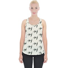 Minimalist Fall Of Leaves Piece Up Tank Top by ConteMonfrey