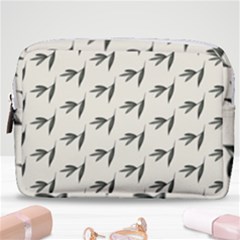 Minimalist Fall Of Leaves Make Up Pouch (medium) by ConteMonfrey