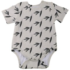 Minimalist Fall Of Leaves Baby Short Sleeve Onesie Bodysuit by ConteMonfrey