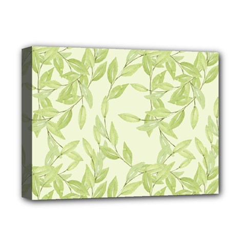 Watercolor Leaves On The Wall  Deluxe Canvas 16  X 12  (stretched)  by ConteMonfrey