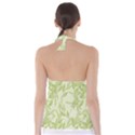 Watercolor Leaves On The Wall  Babydoll Tankini Top View2