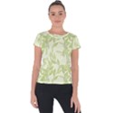 Watercolor Leaves On The Wall  Short Sleeve Sports Top  View1