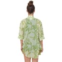 Watercolor Leaves On The Wall  Open Front Chiffon Kimono View2