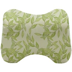 Watercolor Leaves On The Wall  Head Support Cushion by ConteMonfrey